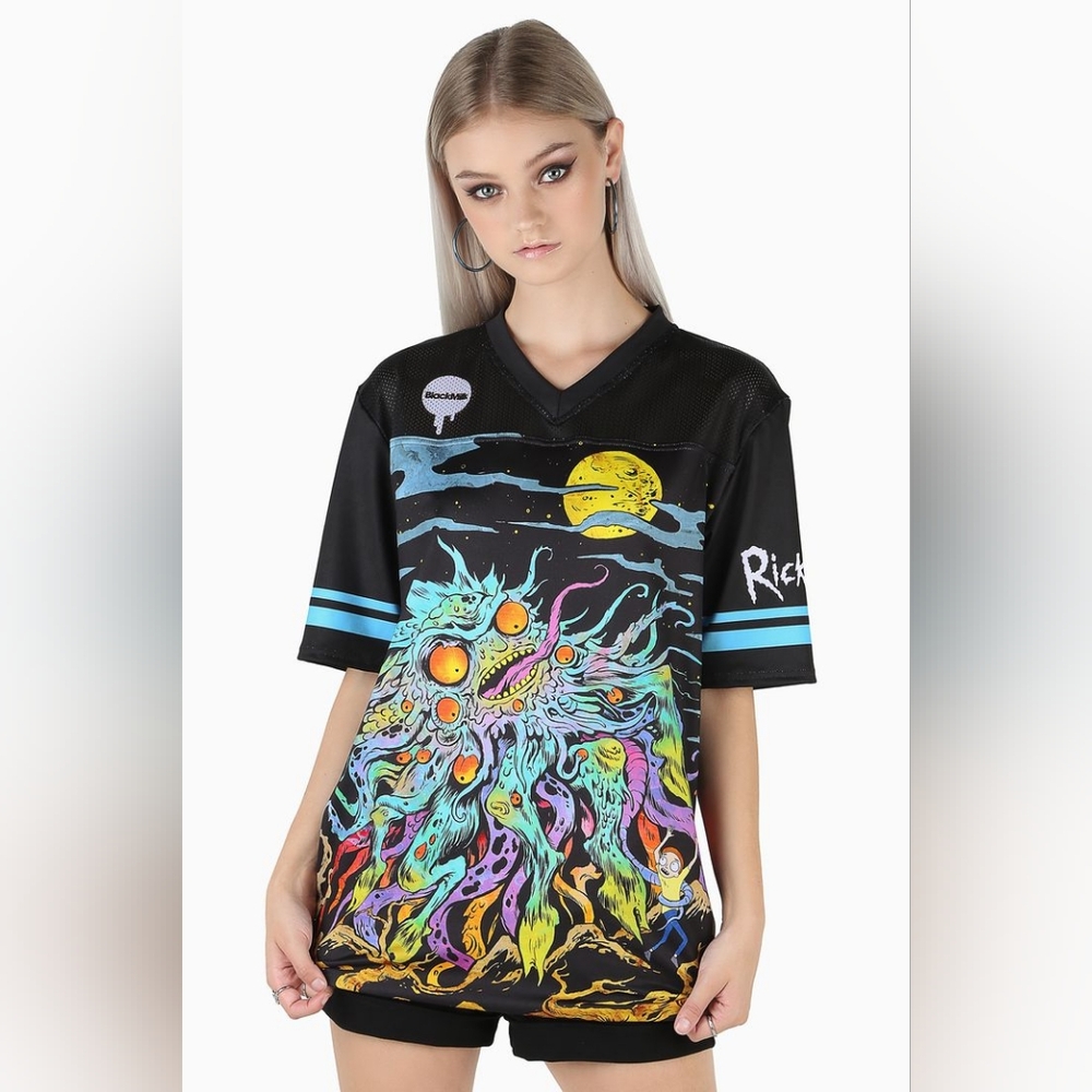 Rare: Rick And Morty Monster Touchdown Blackmilk XS